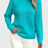 Georgina™ - Női kötött pulóver húzózsinórral.