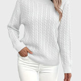 Georgina™ - Női kötött pulóver húzózsinórral.