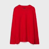 Gizella™ - Klasszikus piros pulóver