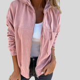 Ditta™ - Bársony cipzáras kabát