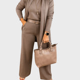 Jusztina™ - Elegáns és sokoldalú női háromrészes szett 