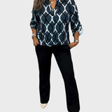 Flóriána™ – Blúz grafikai nyomattal