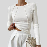 Irénke™ - Bordázott Ing Látható Varratokkal