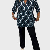 Flóriána™ – Blúz grafikai nyomattal