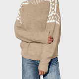 Flóra™ – Magas nyakú kötött pulóver