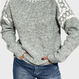 Flóra™ – Magas nyakú kötött pulóver