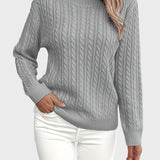 Georgina™ - Női kötött pulóver húzózsinórral.