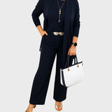 Jusztina™ - Elegáns és sokoldalú női háromrészes szett 