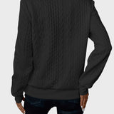 Eugenia™ - Női pulóver fonott kötéssel