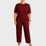 Jusztina™ - Elegáns és sokoldalú női háromrészes szett 