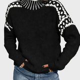 Flóra™ – Magas nyakú kötött pulóver