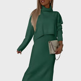 Katalin™ - Stílusos kétrészes kötött szett