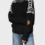 Flóra™ – Magas nyakú kötött pulóver