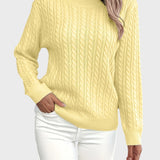 Georgina™ - Női kötött pulóver húzózsinórral.