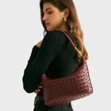 Szabina™ - Fonott bőr válltáska