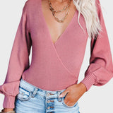 Ilona™ - Bordázott Kötésű Pulóver