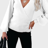 Ilona™ - Bordázott Kötésű Pulóver