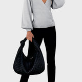 Ilona™ - Bordázott Kötésű Pulóver