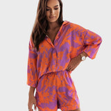 Liza™ - Santorini ing és rövidnadrág szett