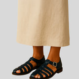 Demeter™ - Zárt szandál elegáns csattal.