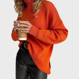 Hajnalka™ - Garatlan nyakú, túlméretezett kötött pulóver