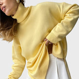 Hajnalka™ - Garatlan nyakú, túlméretezett kötött pulóver