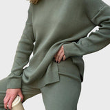 Hajnalka™ - Garatlan nyakú, túlméretezett kötött pulóver