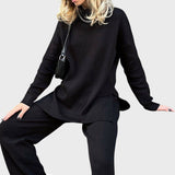 Hajnalka™ - Garatlan nyakú, túlméretezett kötött pulóver