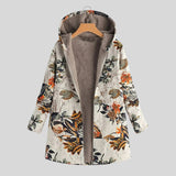 Andrea™ - Elegáns gyapjúkabát virágmintával