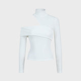 Genovéva™ - Magasnyakú, rövidített kötött ing