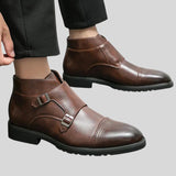 Dzsuna™ - Bőrcipő dupla csattal