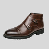 Dzsuna™ - Bőrcipő dupla csattal