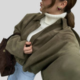 Bettina™ - Túlméretezett velúr kabát