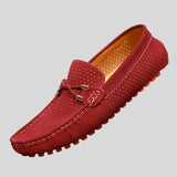 Dezső™ - Légáteresztő bőr mokaszinok