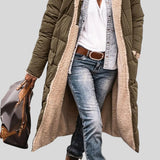 Brigitta™ - Meleg, steppelt kabát kapucnival