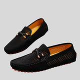 Dezső™ - Légáteresztő bőr mokaszinok