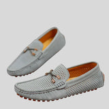 Dezső™ - Légáteresztő bőr mokaszinok