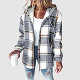 Bianka™ - Őszi kockás kabát
