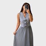 Lilien™ - Elegáns kétrészes ujjatlan szett