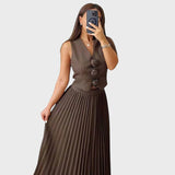 Lilien™ - Elegáns kétrészes ujjatlan szett