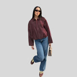 Bettina™ - Túlméretezett velúr kabát