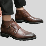 Dzsuna™ - Bőrcipő dupla csattal