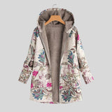 Andrea™ - Elegáns gyapjúkabát virágmintával