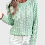 Georgina™ - Női kötött pulóver húzózsinórral.