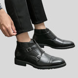 Dzsuna™ - Bőrcipő dupla csattal