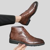 Dzsuna™ - Bőrcipő dupla csattal