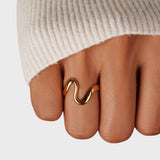 Venusz™ - Arany Hullám Gyűrű